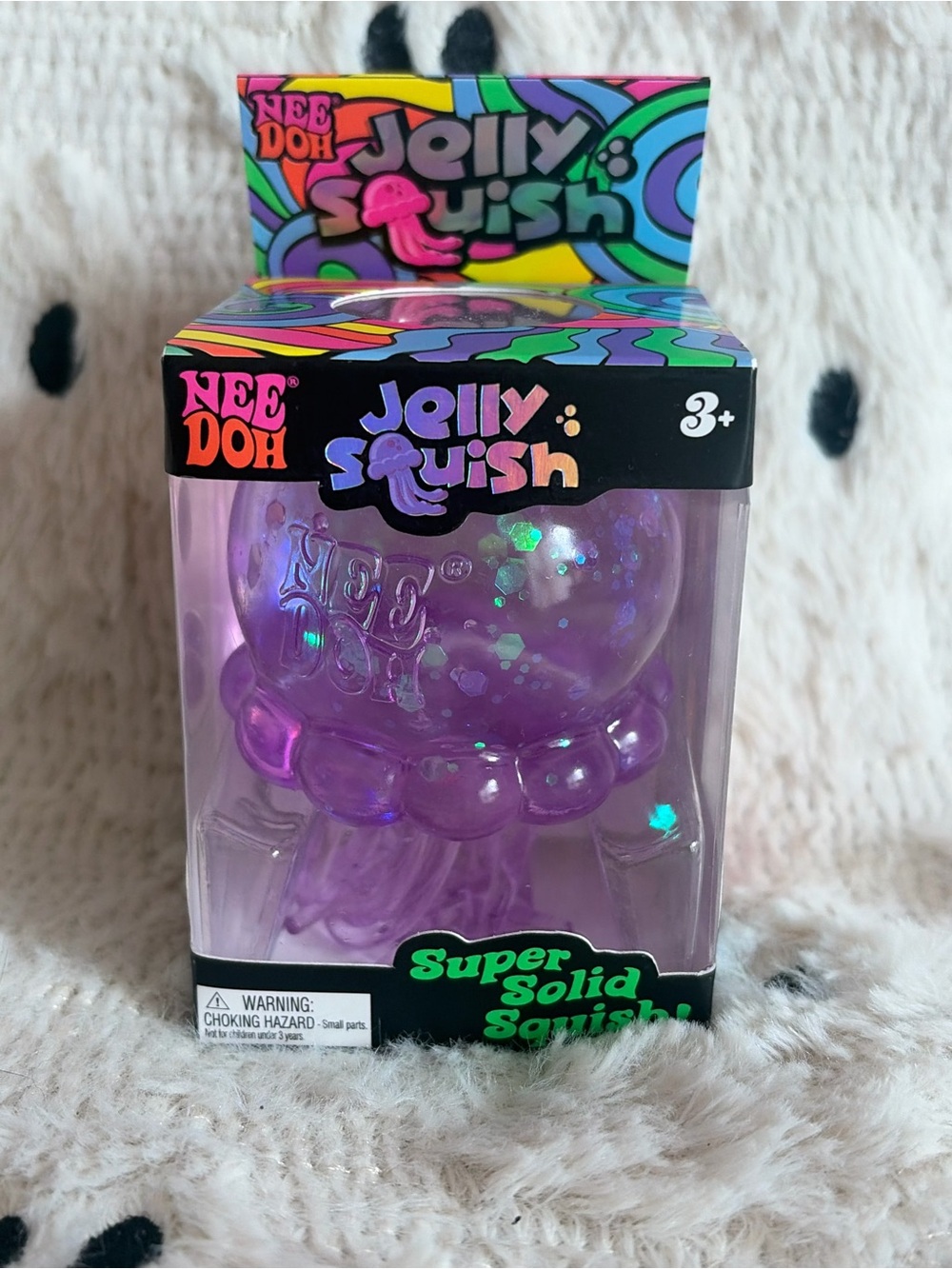 NeeDoh Jelly Squish Purple Jellyfish Sensory Fidget Toy Nee Doh Authentic NEW